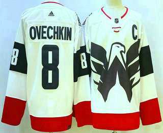 Mens Washington Capitals #8 Alex Ovechkin White 2023 Stadium Series Authentic Jersey